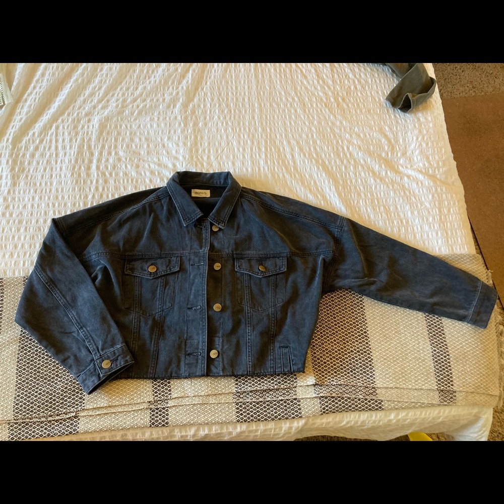 Black Jean Jacket - Picture 2 of 5